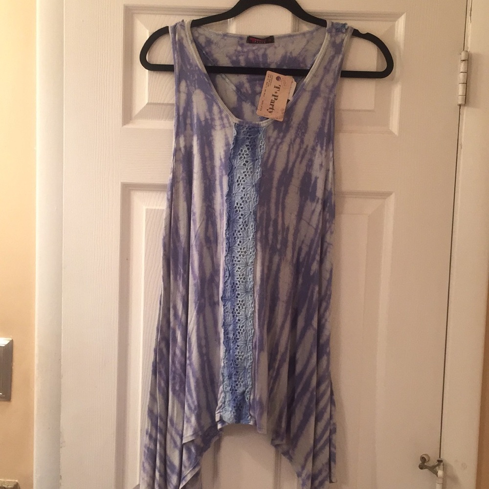 T party tye dye tunic top